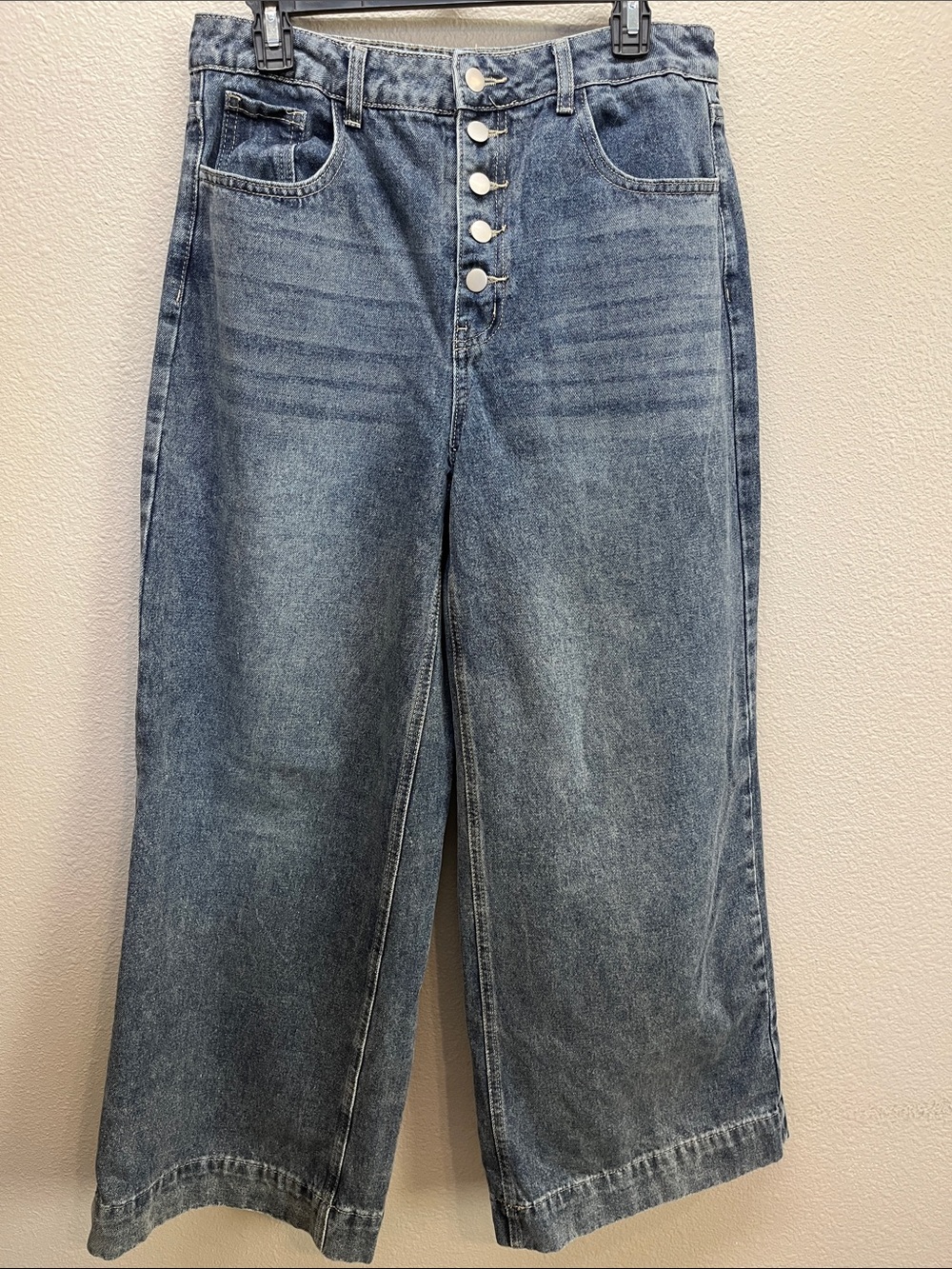 High rise wide leg jeans size XL no brand